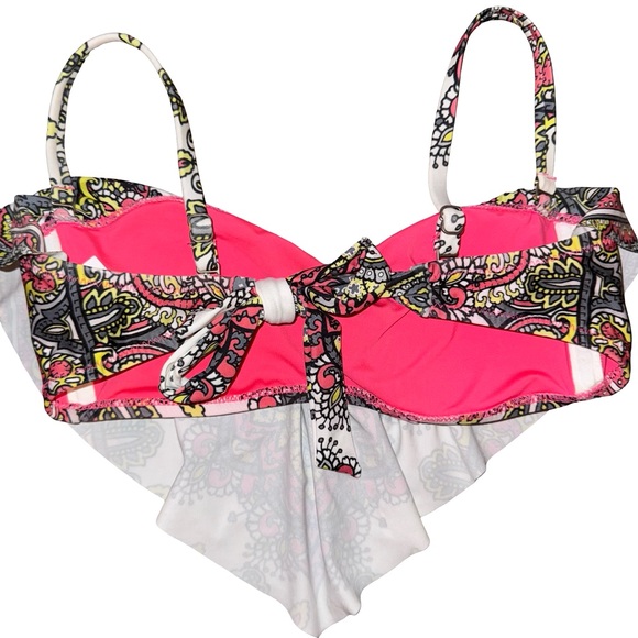 BECCA Rebecca Virtue Paisley Bikini Top Medium Euro Summer Boho Glam Resort Swim - Picture 3 of 5